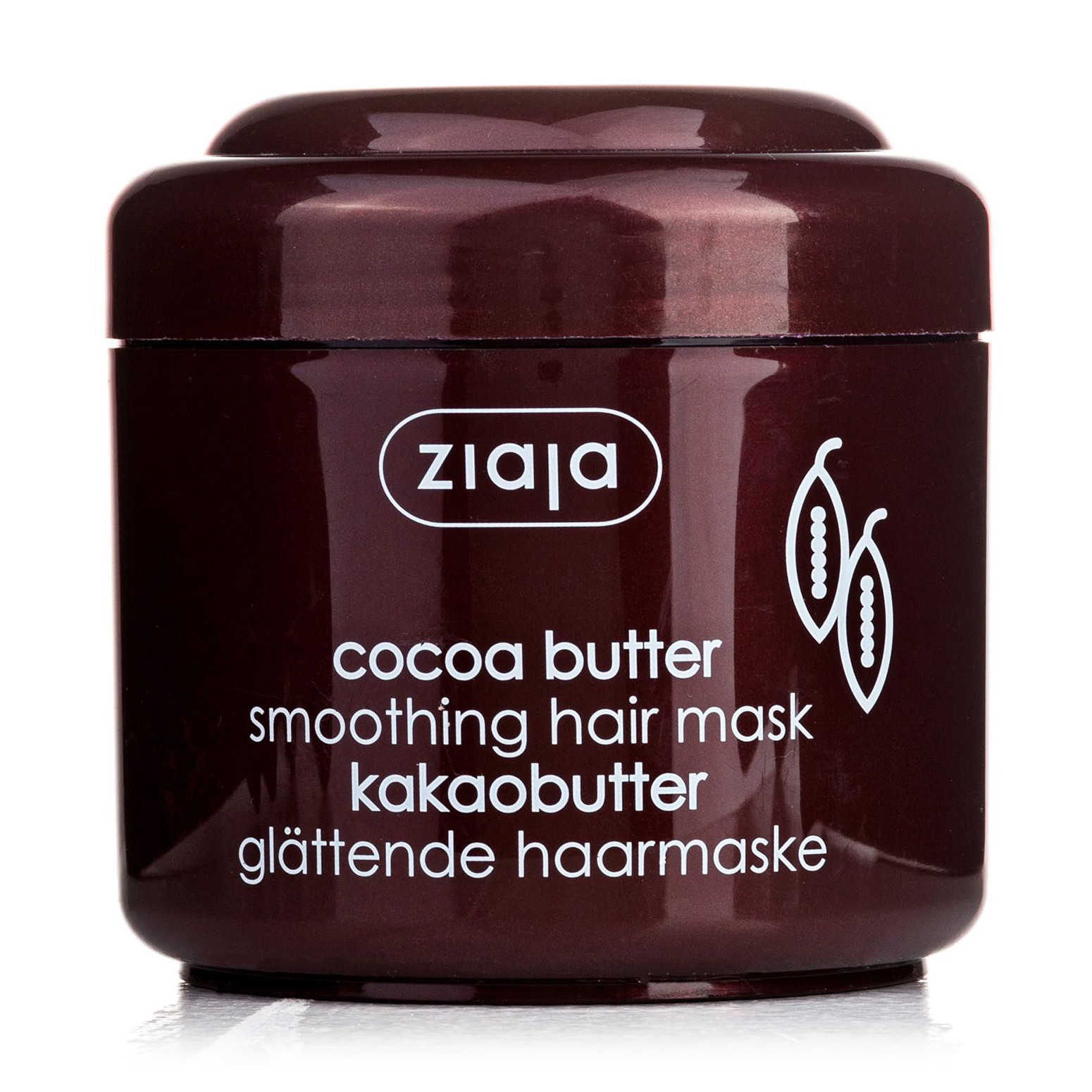 Розгладжувальна маска Ziaja Cocoa Butter Hair Mask Smoothing Масло какао, для сухого та пошкодженого волосся, 200 мл
